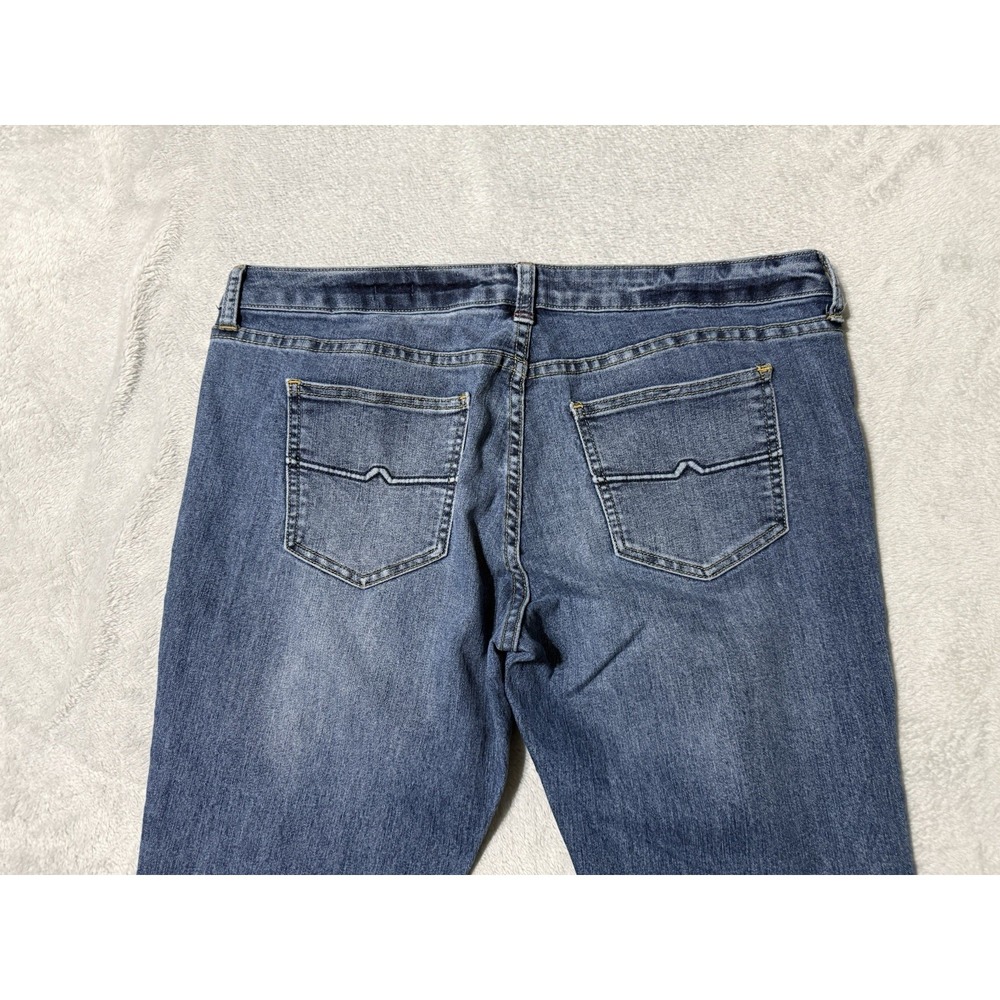 Arizona Jeans Womens 34x29.5 Blue Low Rise Bootcut Stretch Denim - Picture 8 of 9